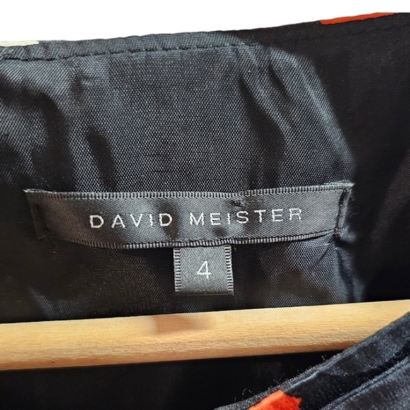 David Meister Womens Silk Colorful Brushstroke Sleeveless Sheath Dress Size 4 - Picture 14 of 16